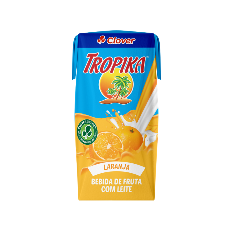 sumo laranja tropika Clover 200ml distribuiçao alimentos e bebidas mercado sao tome