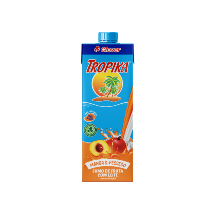 sumo manga pessego tropika Clover 1L distribuiçao alimentos e bebidas mercado sao tome